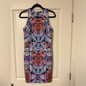 Milly For DesigNation Umbrella Print Scuba Sheath Dress size 4